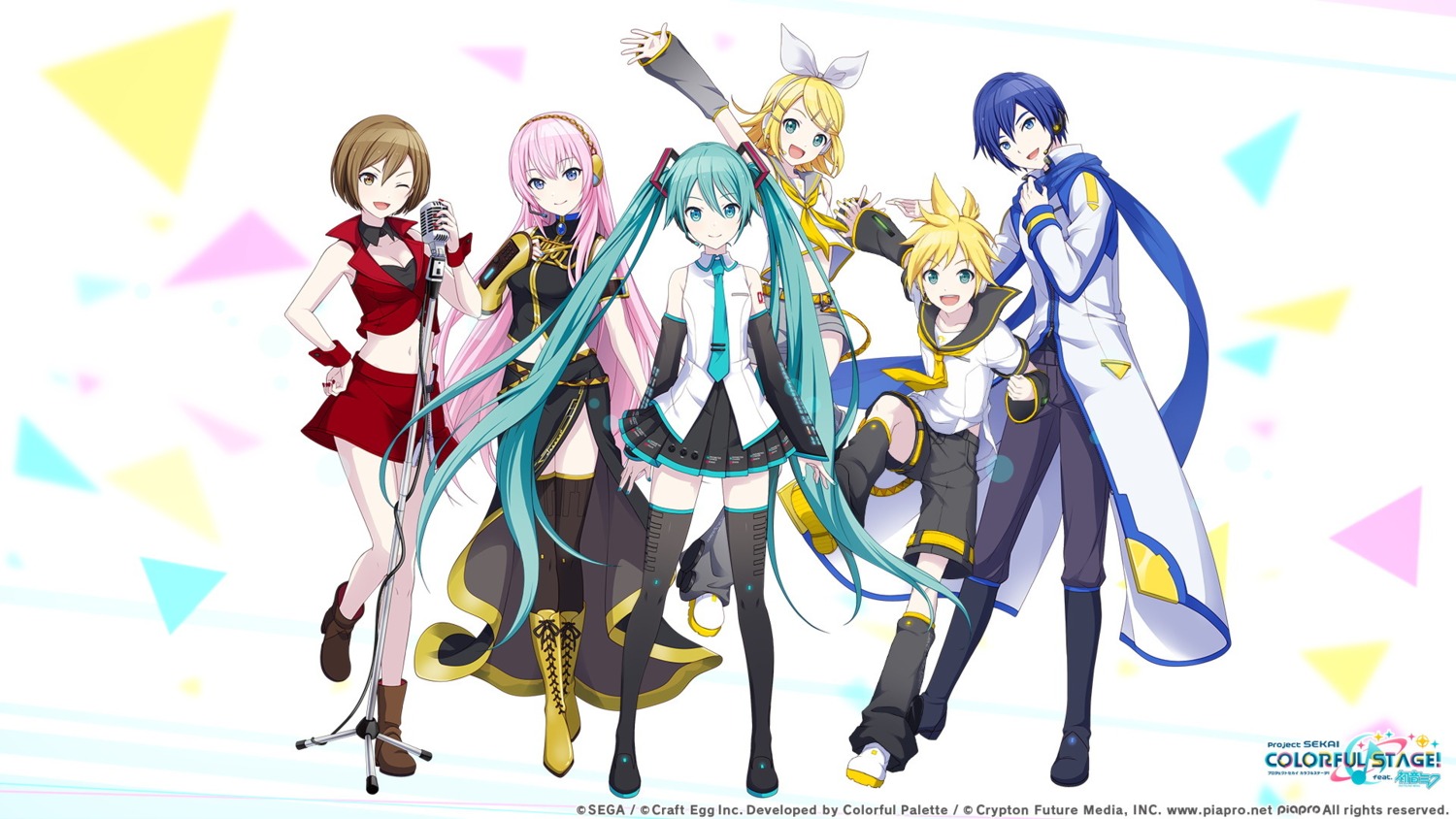 Vocaloid Hatsune Miku Kagamine Len Kagamine Rin Kaito Megurine Luka